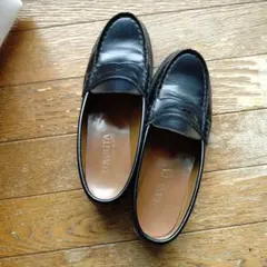 HARUTA ブラック ローファー 24EE