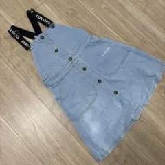 CONVERSE ジャンバースカート デニムブルー