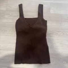 Moussy KINTブラウン タンクトップのサムネイル
