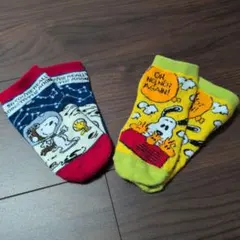 スヌーピー キッズ靴下 2点セット