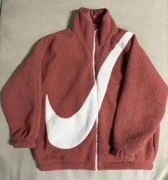 Nike スウッシュ シェルパ リバーシブル ボアジャケット ビッグロゴ