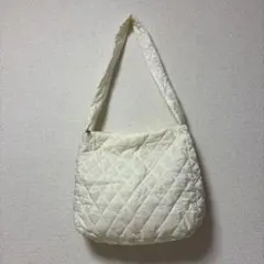 SHEIN キルティングショルダーバッグ　白