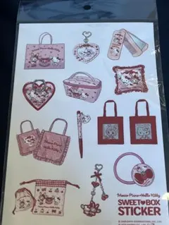 値下げ新品未開封⭐︎メゾピアノ×ハローキティグッズラインナップステッカー⭐︎シール⭐︎