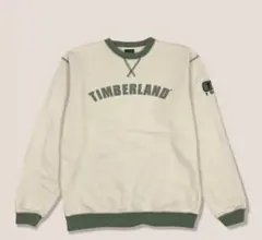 TIMBERLAND クルーネックスウェット ホワイト/グリーン　XLのサムネイル
