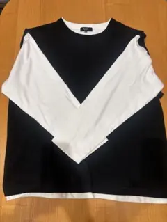 BEAMS HEART 長袖カットソー 黒・白