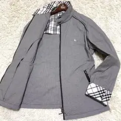 【美品✨】バーバリーブラックレーベル 千鳥格子柄 ノバチェック ブルゾン 綿 L