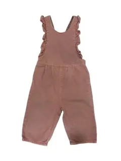【ZARA】【韓国子供服風】フリル付きデニムオーバーオール 90cm 95cm