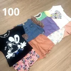 まとめ売り　女の子　半袖　ショートパンツ　100 8着セット