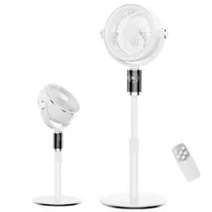 サーキュレーター 扇風機 高濃度マイナスイオン付き・無段階高さ調整 DCモーター