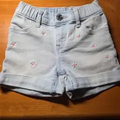 GAP花柄刺繍デニムキッズボトムスセット
