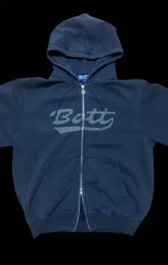 BoTT ネイビー フード付きパーカー BOTT ネイビー フード付きパーカー L