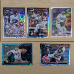 topps chrome 2024 ドジャース リフラクターセット