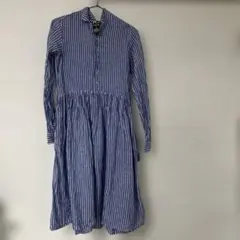 R&D.M.Co- R.D. CLOTH ストライプ柄 長袖シャツワンピースのサムネイル