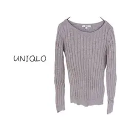 【UNIQLO/ユニクロ】トップス カジュアル ニット カシミヤ5% グレー S