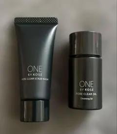 ONE BY KOSÉ ポアクリアセット　スクラブウォッシュ　オイル　サンプルのサムネイル