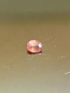 スリランカ産未処理レディッシュオレンジサファイア0.55ct5.4×4.3mm