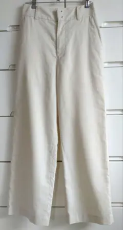 ビューティアンドユースユナイテッドアローズ リネン混ストレートワイドパンツ