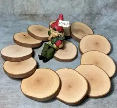 丸太 輪切り ハクウンボク8.8㎝×1㎝厚　切り株251130-7