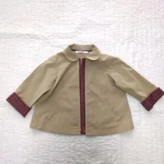 【美品】familiar　 ファミリアチェック柄ジャケット 100