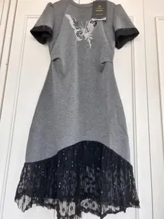 ヴァーノン・ココ ワンピース バタフライ刺繍 中古品