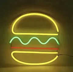 新品☆ハンバーガー型LEDネオンサイン