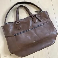 レクサス♡2wayトートバッグ　本革　ブラウンのサムネイル