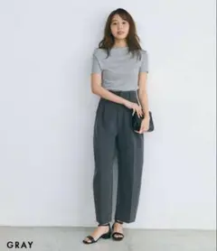 BASEMENTonline ワンショルダーカットソー グレーのサムネイル