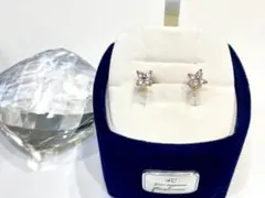 【極美品】 花柄 ピアス ピンクゴールド 5mm アクセサリー シンプル お洒落