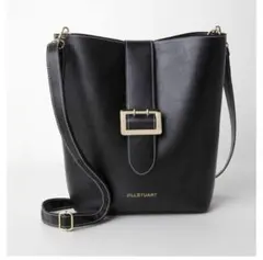 JILLSTUART ブラックレザーショルダーバッグ　美品✨