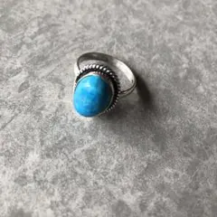 天然石ターコイズのリング　16号