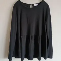 【USED】SONO ソーノ ペプラムカットソー 黒のサムネイル