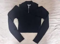 MURUA カシュクールハーフジップトップス