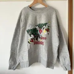 美品　H&M ディズニー　クリスマス　裏起毛スウェット　Disney Mサイズ