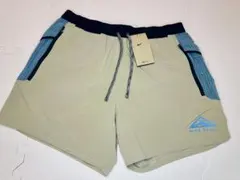 ナイキ ランニングショートパンツ　トレイルラン　メンズ Mサイズ13cm カーキ