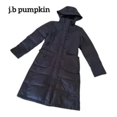 【ジェービーパンプキン】ロングダウンコートポケットフード付きAライン