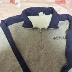 Columbia グレー ネイビー ジップアップ トレーナー