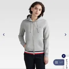 TOMMY HILFIGER ベーシックジップアップパーカ
