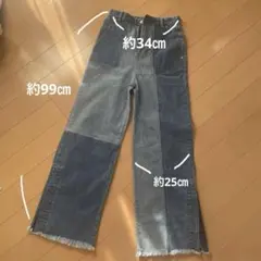 ROSE BUD カラーブロックデニムパンツのサムネイル