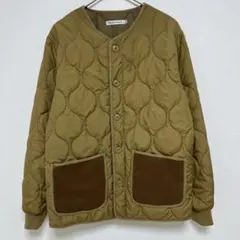 ◎ハウスオブブルース　キルティング　ジャケット ノーカラー　ユニセックス　茶色