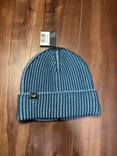 Arc’teryx ビーニー青と黒のストライプ ニット帽 新品