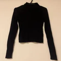 ZARA ザラ キッズ 長袖リブカットソー 黒 11-12歳 152cm