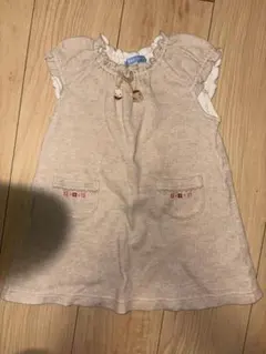 ファミリア　ベージュ ワンピース 90