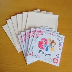 【ディズニープリンセス】メッセージカード