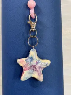 星型チャーム マーブルカラー ハンドメイド
