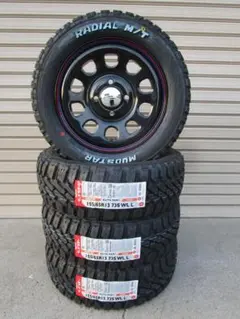 送料込☆S6ブロンズ+マッドスターM/T 155/65R13☆ハイゼット - メルカリ