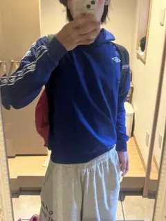 UMBRO アンブロ パーカー フーディー y2k ストリート 青