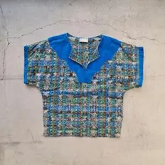 60s vintage pullover shirt ethnic