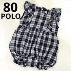 POLO ポロ　80cm ロンパース チェック柄　ベビー　女の子　夏服