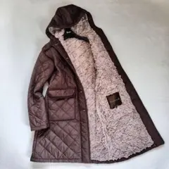 未使用に近い　現行　マッキントッシュ　キルティング　ロングコート　ボア　M