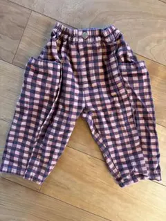 p.premier チェック柄パンツ　90センチ